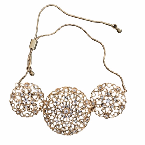 NEW Lucia Mara Italian gold costume bracelet - Picture 2 of 6